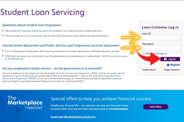 Navient Login My Account, Payment: Student Loans Of Aidvantage