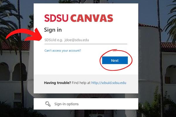 SDSU Canvas Login Forgot Password San Diego State University