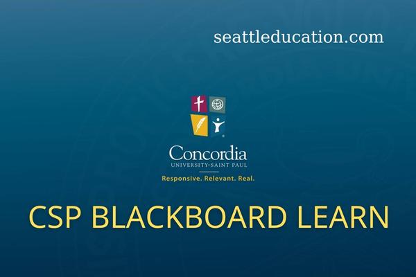 What is CSP Blackboard Learn?