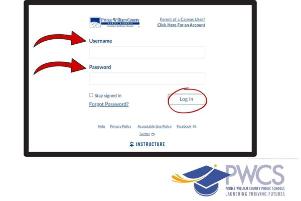 How to Access PWCS Canvas by website