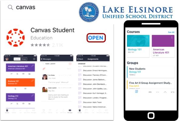 How to log in to the LEUSD Canvas Mobile app
