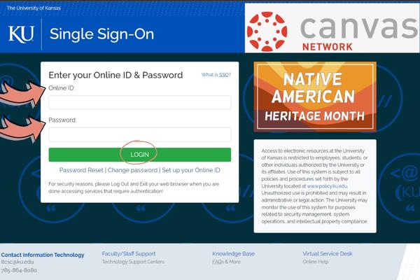 KU Canvas Login Canvas Portal Reset Password University Of Kansas