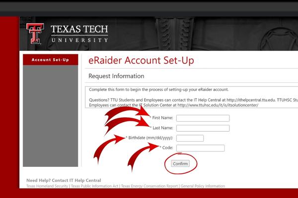 Regiser for TTU blackboard learn account