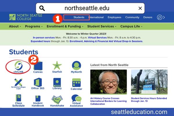 ctclink North Seattle College Account Registration