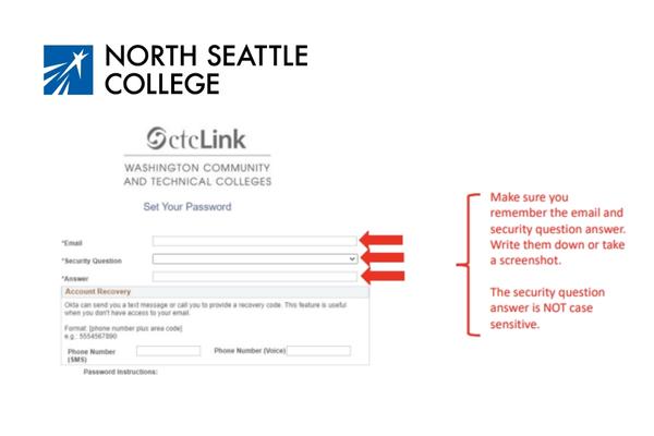 ctcLink North Seattle Sign Up