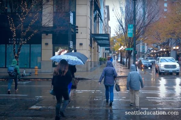 Taking A Rain Walk In Seattle