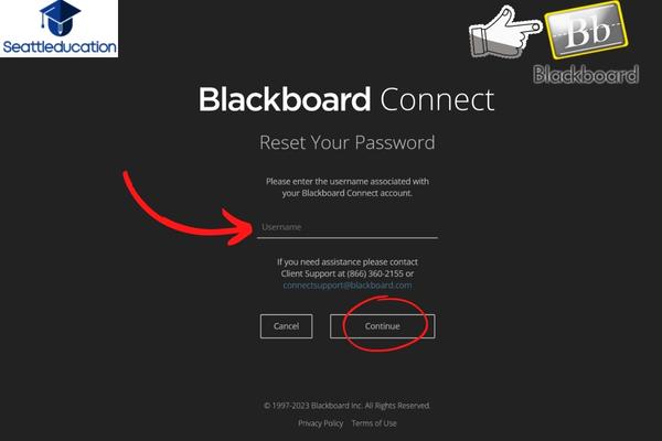 Reset your Password for black board account