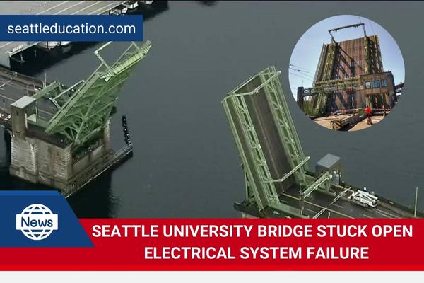 Seattle University Bridge Stuck Open In Upright Position