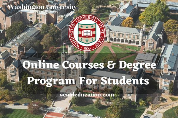 washington university online courses-degree program for students
