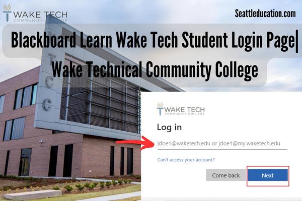 Blackboard Learn Wake Tech Student Login Page | Wake Technical Community College