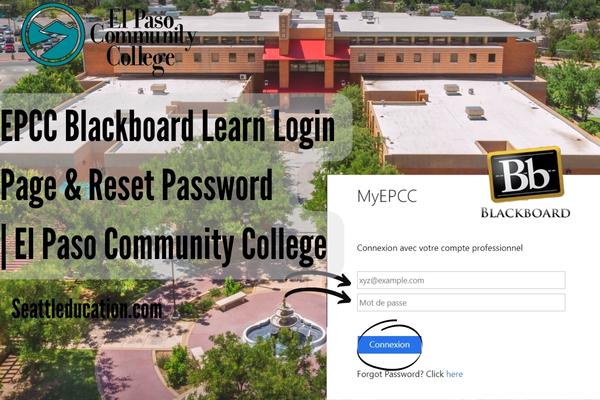 epcc blackboard learn login page reset password