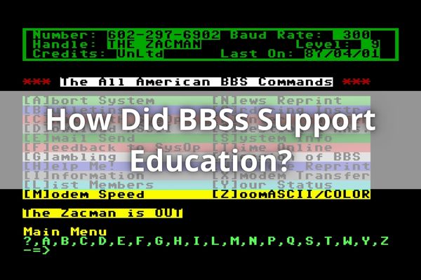 How Did BBSs Support Education?