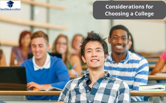 Considerations for Choosing a College